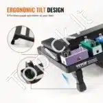 Gitaros pedalboardas su dėklu, 508 x 280 mm, sulankstomas, aliuminio lydinys - Image 2