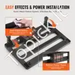 Gitaros pedalboardas su dėklu, 508 x 280 mm, sulankstomas, aliuminio lydinys - Image 3