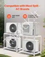 Grindinis Stovas kondicionieriams 900x500x900 mm | Dvigubas Laikiklis 9000–18000 BTU | Cinkuotas Plienas 250 kg - Image 6