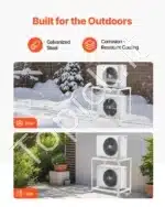 Grindinis Stovas kondicionieriams 900x500x900 mm | Dvigubas Laikiklis 9000–18000 BTU | Cinkuotas Plienas 250 kg - Image 3