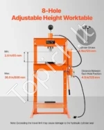 Hidraulinis-Pneumatinis Presas 30T Dirbtuvėms su H-Rėmu | 125mm Eiga  - Image 3