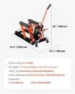 Hidraulinis ir pneumatinis motociklo keltuvas, 680 kg / 11.9-38.1 cm - Image 7