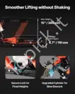 Hidraulinis ir pneumatinis motociklo keltuvas, 680 kg / 11.9-38.1 cm - Image 4