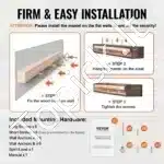 Ilga Plūduriuojanti Židinio Konsolė | Ruda Spalva | Tikra Pušies Mediena | 183.9x20.3x12.7 cm - Image 4