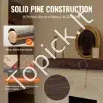 Ilga Plūduriuojanti Židinio Konsolė | Ruda Spalva | Tikra Pušies Mediena | 183.9x20.3x12.7 cm - Image 3