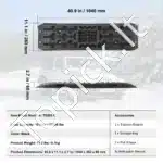 Ištraukimo lentos purvui / sniegui, 2 vnt., juodos, 104 x 28 x 7 cm - Image 6