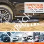 Ištraukimo lentos purvui / sniegui, 2 vnt., juodos, 104 x 28 x 7 cm - Image 2