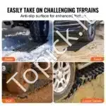 Ištraukimo lentos purvui / sniegui, 2 vnt., juodos - Image 3