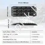 Ištraukimo lentos purvui / sniegui, 2 vnt., juodos - Image 6