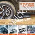 Ištraukimo lentos purvui / sniegui, 2 vnt., juodos - Image 2