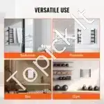 Juodas elektrinis rankšluosčių džiovintuvas, 4 strypai, 500 x 500 mm, nerūdijančio plieno - Image 5