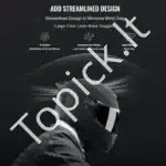 Juodas motociklo šalmas, 55-56 cm (S) - Image 5