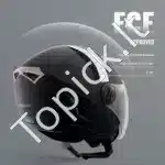 Juodas motociklo šalmas, 55-56 cm (S) - Image 3