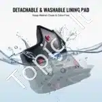 Juodas motociklo šalmas, 55-56 cm (S) - Image 6