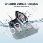 Juodas motociklo šalmas, 57-58 cm (M) - Image 7