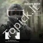 Juodas motociklo šalmas, 57-58 cm (M) - Image 4