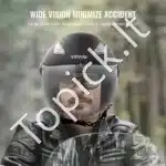 Juodas motociklo šalmas, 59-60 cm (L) - Image 4