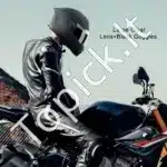 Juodas motociklo šalmas, 59-60 cm (L) - Image 8