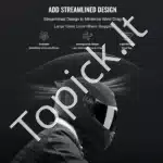 Juodas motociklo šalmas, 59-60 cm (L) - Image 5