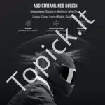 Juodas motociklo šalmas, 61 cm (XL) - Image 5