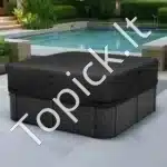 Juodas vandeniui atsparus kubilo uždangalas, pagamintas iš 600D Oksfordo audinio, 2160x2160x508 mm - Image 8