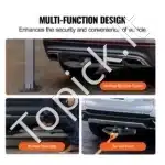 Kablio laiptelis / buferio apsauga, juoda, 47x26.5 cm / 158 kg - Image 2