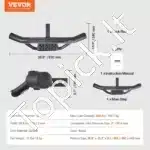 Kablio laiptelis / buferio apsauga, juoda, 93x10 cm / 158 kg - Image 6