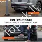 Kablio laiptelis / buferio apsauga, juoda, 93x10 cm / 158 kg - Image 2