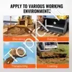 Kaušo dantų juosta su 7 dantimis, 130 cm / 2000 kg - Image 5