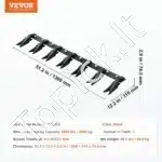 Kaušo dantų juosta su 7 dantimis, 130 cm / 2000 kg - Image 6