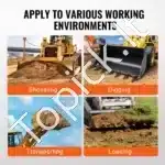 Kaušo dantų juosta su 7 dantimis, 150 cm / 2000 kg - Image 5