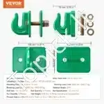 Kaušo kablys, 9.5 mm / 6803 kg, 2 vnt - Image 6