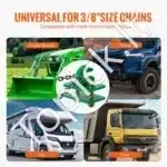 Kaušo kablys, 9.5 mm / 6803 kg, 2 vnt - Image 2