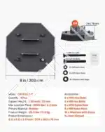 Kemperio pakėlimo kaladės, 4 vnt. / 2300 kg - Image 7