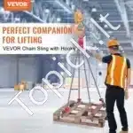 Keturių lynų G80 pakėlimo grandinė su kabliu, 8 mm x 150 cm, apkrova iki 5000 kg - Image 8