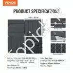 Klinkinės terasos plytelės, 10 vnt.  30x30 cm, tamsiai pilkos - Image 6