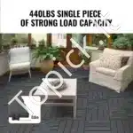 Klinkinės terasos plytelės, 10 vnt.  30x30 cm, tamsiai pilkos - Image 2