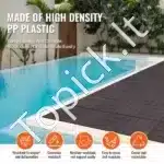 Klinkinės terasos plytelės, 10 vnt. / 30x30 cm, tiko medžio - Image 5