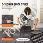 Klinkinės terasos plytelės, 10 vnt. / 30x30 cm, tiko medžio - Image 4