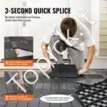 Klinkinės terasos plytelės, 36 vnt. / 30x30 cm, tamsiai pilkos - Image 4