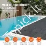 Klinkinės terasos plytelės, 36 vnt. / 30x30 cm, tamsiai pilkos - Image 5