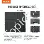 Klinkinės terasos plytelės, 36 vnt. / 30x30 cm, tamsiai pilkos - Image 6