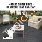 Klinkinės terasos plytelės, 54 vnt.  30x30 cm, tamsiai pilkos - Image 2