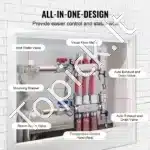 Kompaktiškas 3 Kontūrų Kolektorius Grindiniam Šildymui | SUS304 Nerūdijantis Plienas | Reguliuojami Debitomačiai 5 L/min - Image 3