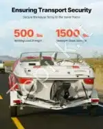 Krovinių tvirtinimo diržai su terkšle, 2 vnt. / 122 cm / 226 kg - Image 2