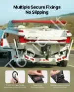 Krovinių tvirtinimo diržai su terkšle, 2 vnt.  61 cm  226 kg - Image 4