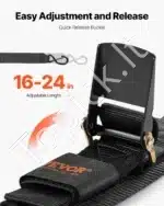 Krovinių tvirtinimo diržai su terkšle, 2 vnt.  61 cm  226 kg - Image 5