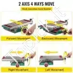 Kryžminis Frezavimo/Koordinatinis Stalas 450x170 mm, Ketus/Pilka - Image 4