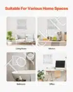 Kvadratinės Ventiliacijos Grotelės su Lamelėmis ir Filtru (57,5x57,5x4 cm) | Plieninės Baltos Grotelės Angai 50,5x50,5 cm - Image 6