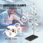Laboratorinių Stovų Komplektas – 2 Vnt., 60 cm Plieninis Stiebas, Ketaus Pagrindas, Su Gnybtais - Image 3
